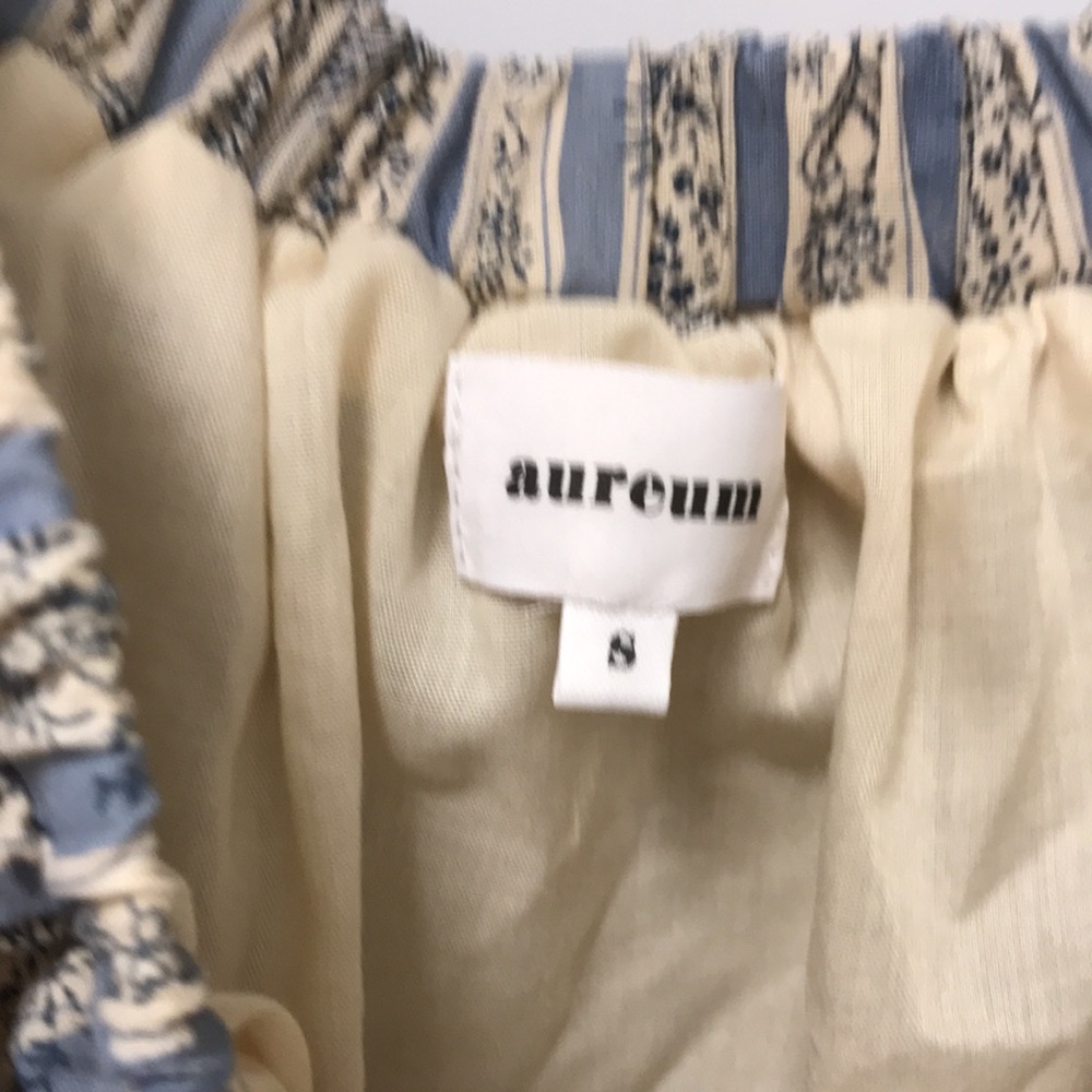 Aureum Lakeland Floral Striped Peasant Top - Picture 4 of 9